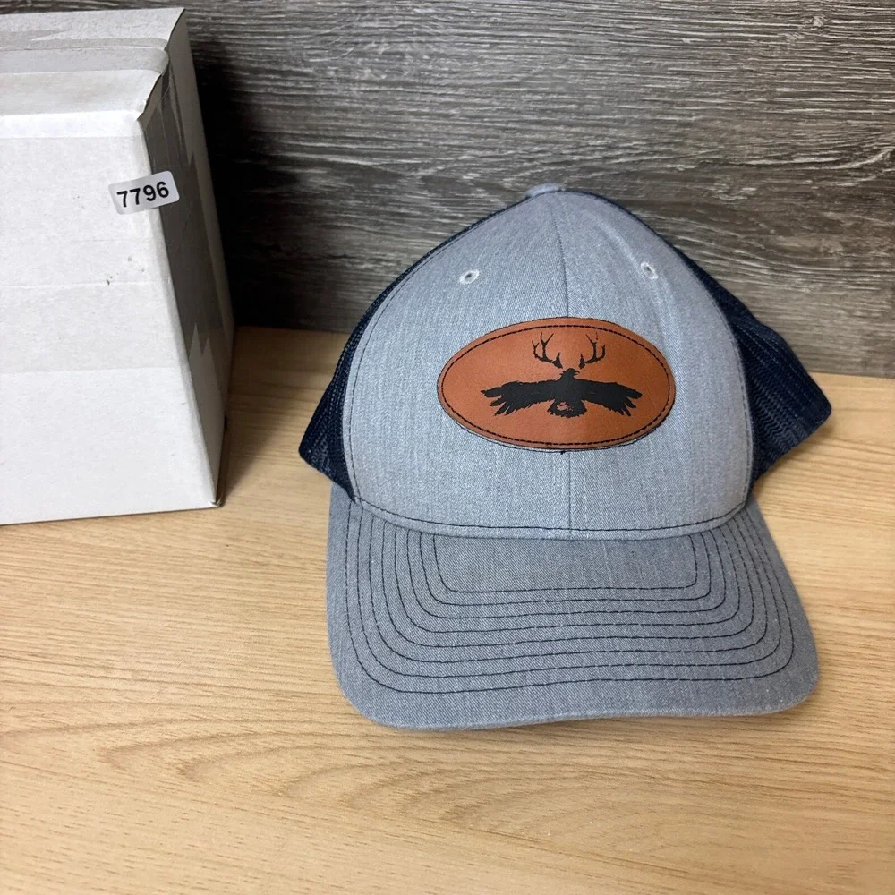 Gray Hat Cap Snap Back Hunting‎ Outdoors Adjustable